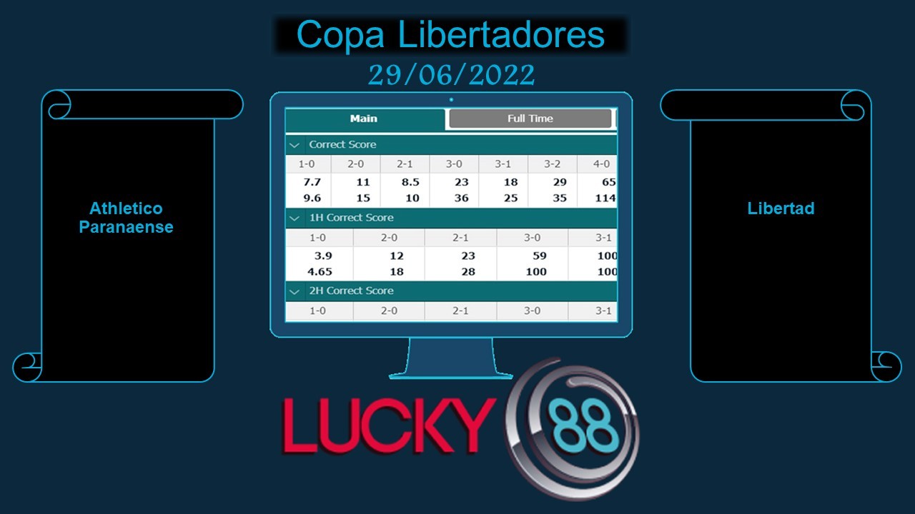 LUCKY88 Athletico Paranaense vs Libertad , Soi kèo bóng đá hôm nay 29/06/2022, Copa Libertadores