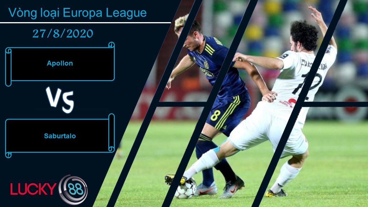 LUCKY88 Apollon vs Saburtalo, Nhận định bóng đá 27/08/2020, Khó phân cao thấp