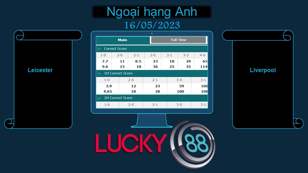 LUCKY88 Leicester vs Liverpool, Soi kèo bóng đá hôm nay 16/05/2023, Ngoại hạng Anh