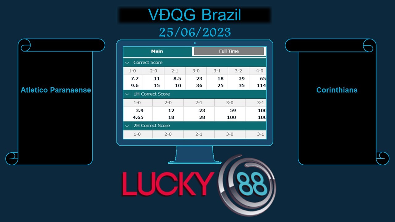 LUCKY88 Atletico Paranaense vs Corinthians, Soi kèo bóng đá hôm nay 25/06/2023, VĐQG Brazil